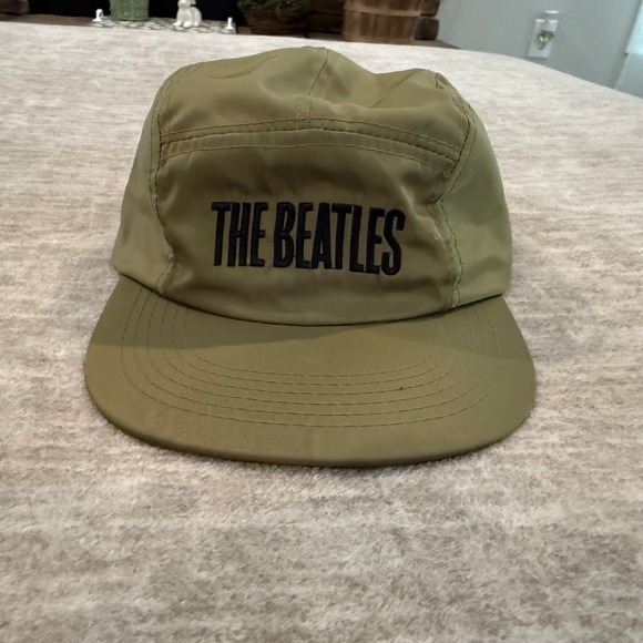 The Beatles Camp Hat Let It Be Adjustable Strapback Olive‎ Green - Picture 1 of 9